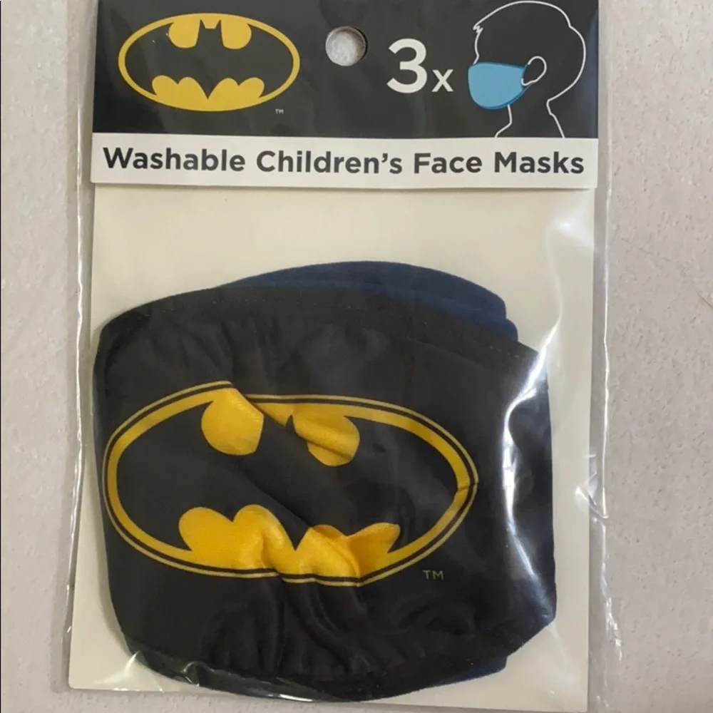 Batman Children’s washable face mask set of 3